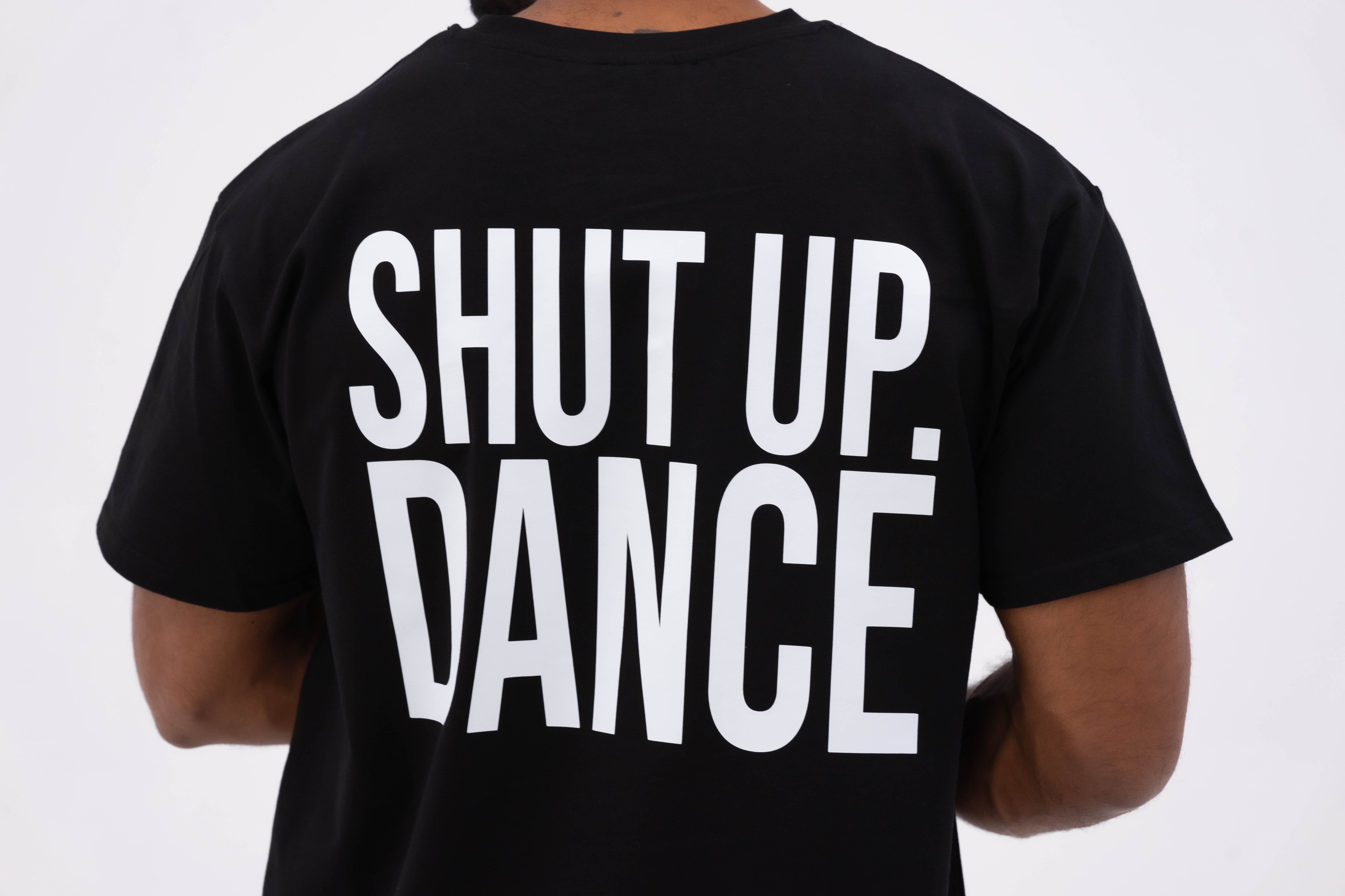 Shut Up And Dance Oversize Black T-Shirt