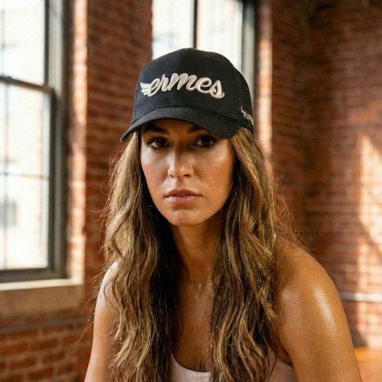 Casquette de baseball noire Ermes