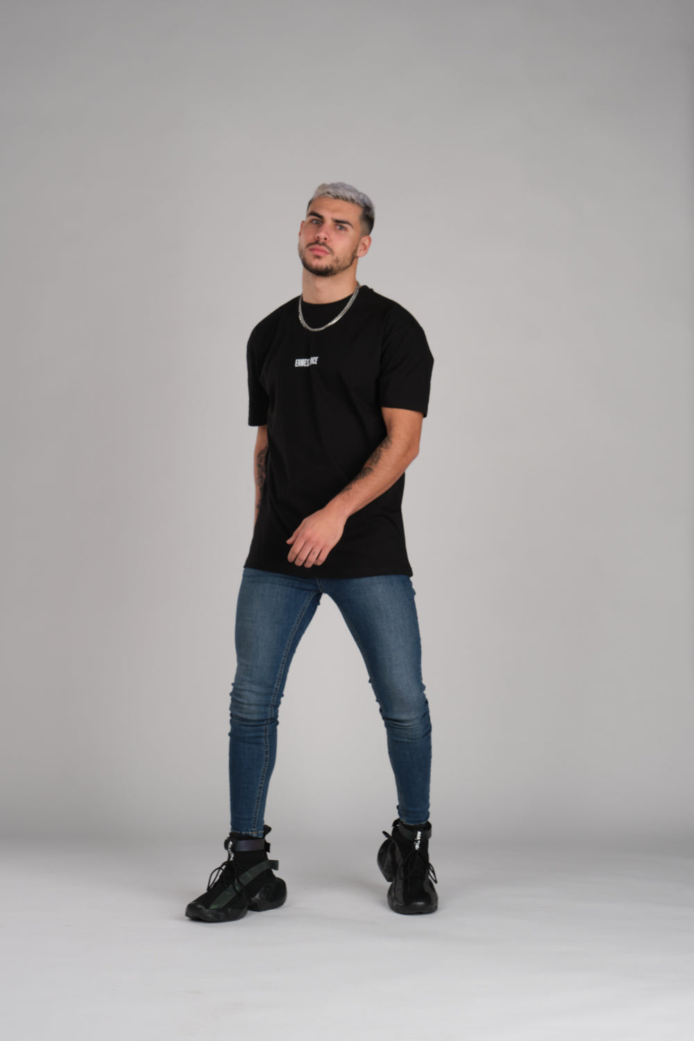 Square Ermes Dance Oversize Black T-Shirt