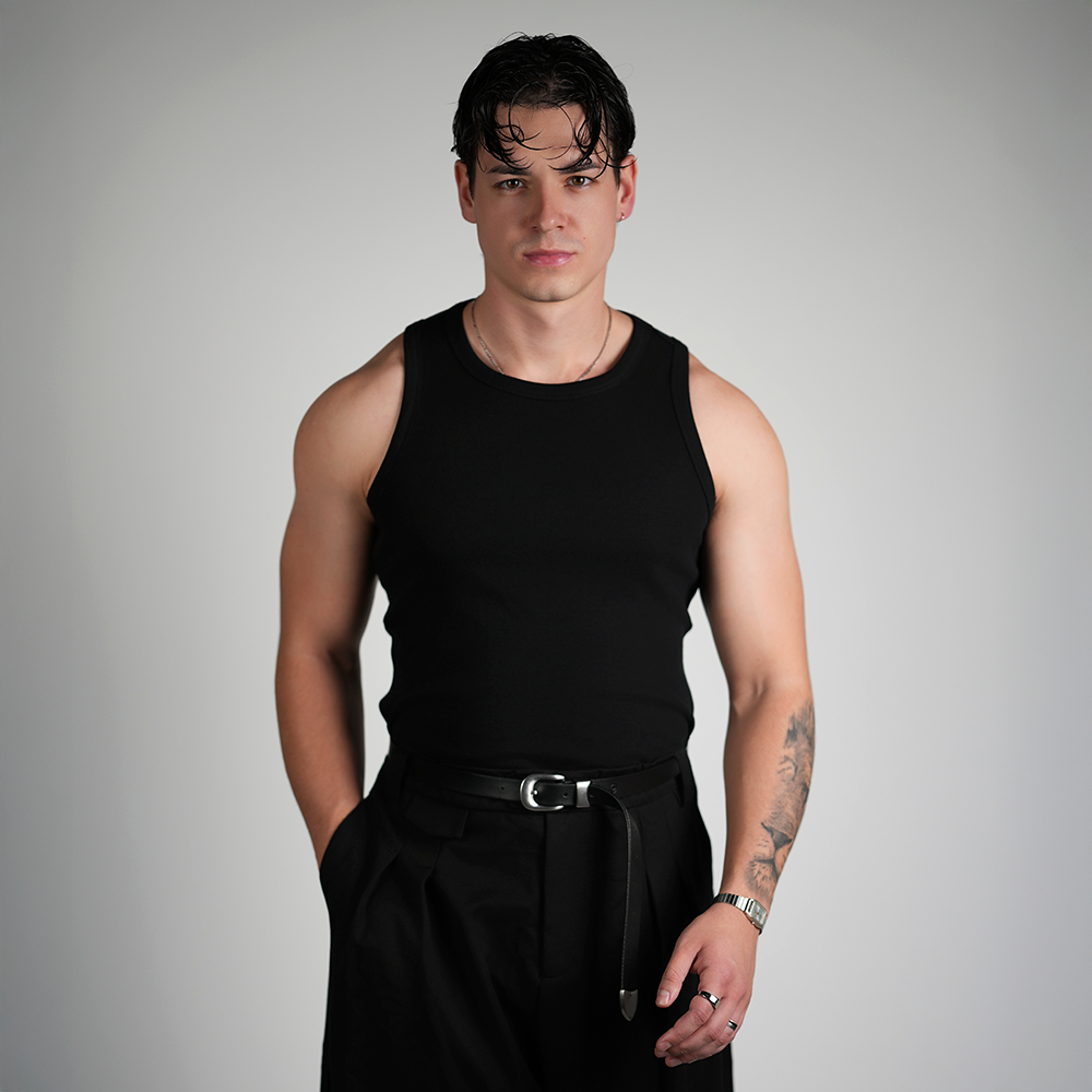 "Essential" Rib Tank - Black