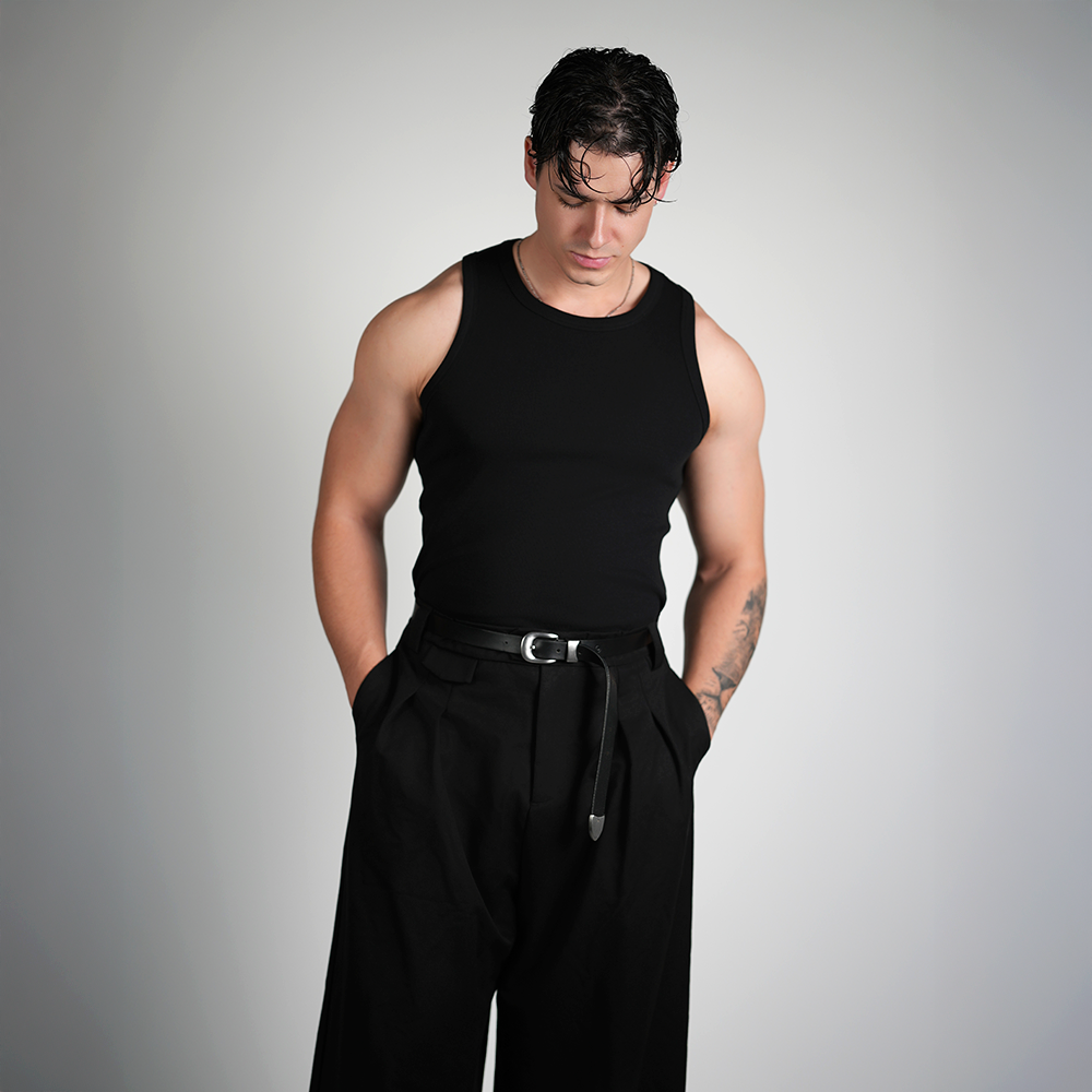 "Essential" Rib Tank - Black