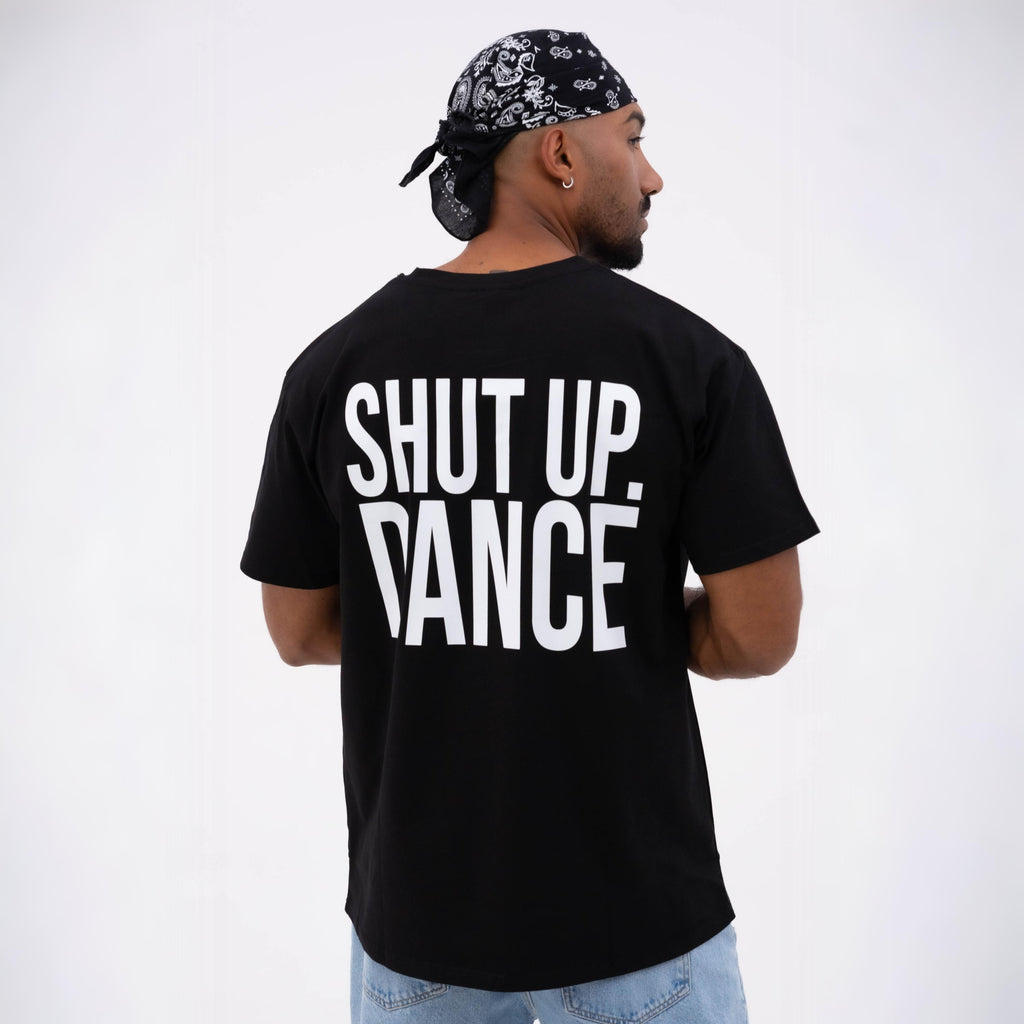 Shut Up And Dance Oversize Black T-Shirt