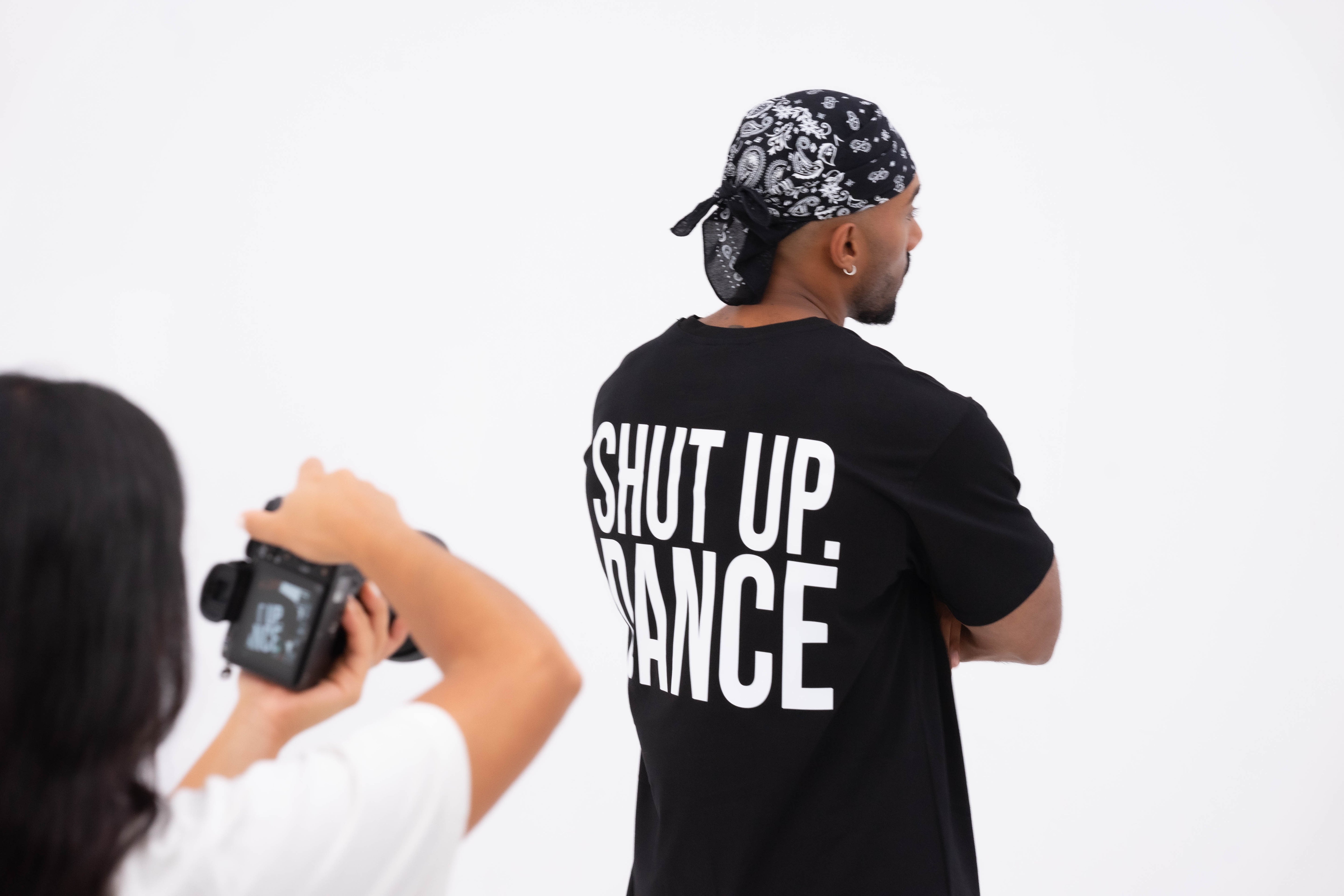 Shut Up And Dance Oversize Black T-Shirt