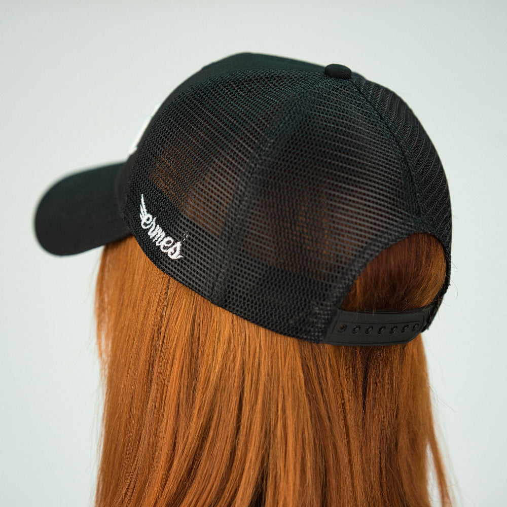 ﻿Casquette de baseball noire Ermes