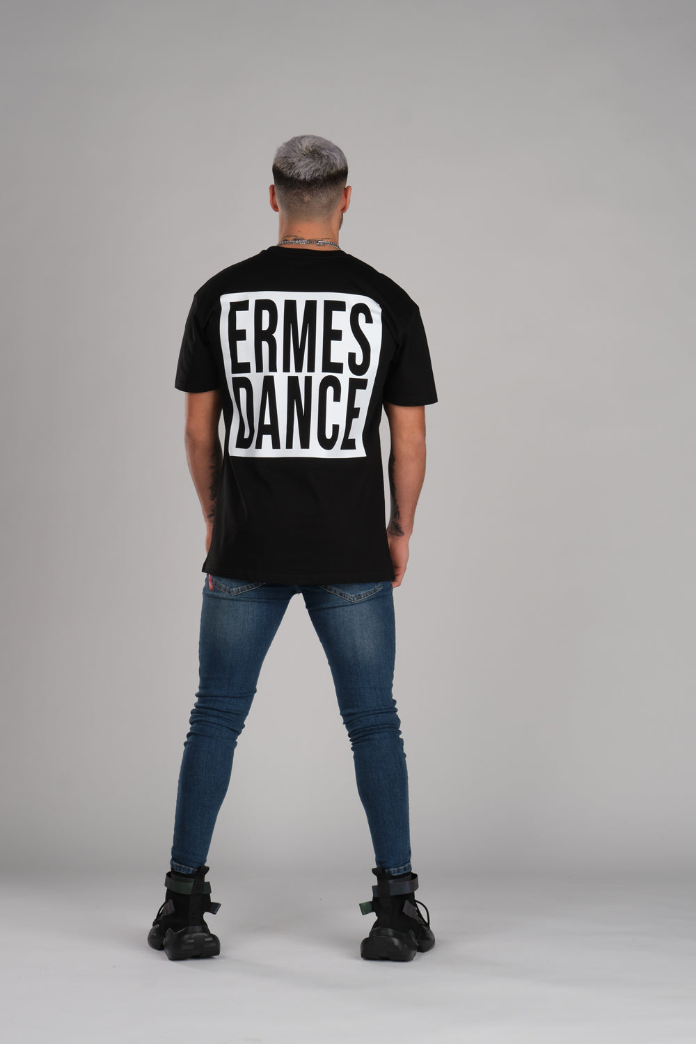 Square Ermes Dance Oversize Black T-Shirt